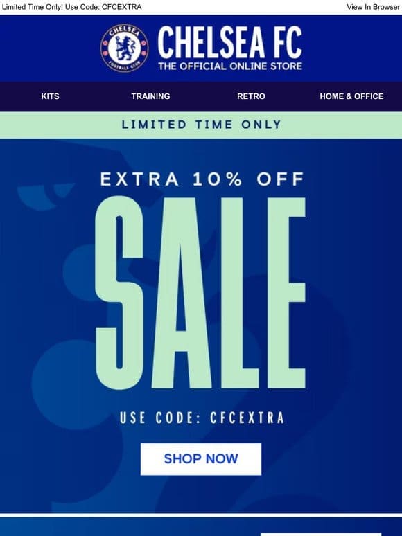 Extra 10% Off Sale Continues…