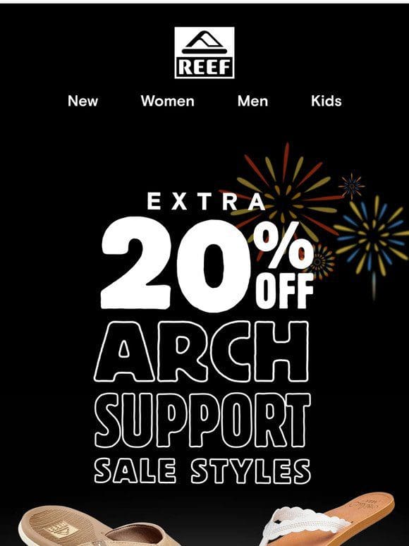 Extra 20% Off: Arch Support Styles