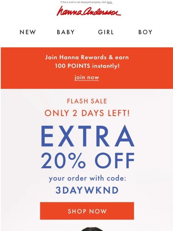 Extra 20% Off FLASH SALE