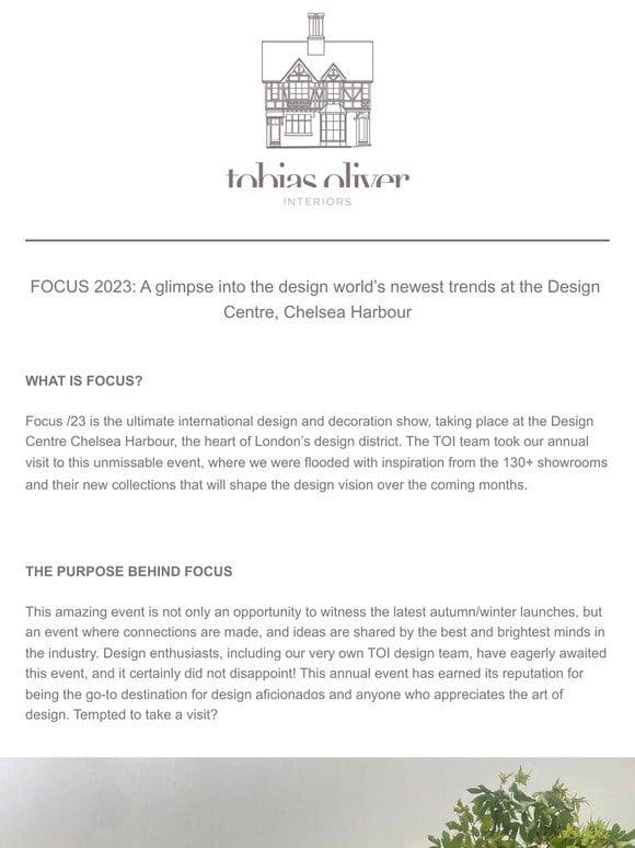 FOCUS 2023: A glimpse into the design world’s newest trends at the Design Centre， Chelsea Harbour
