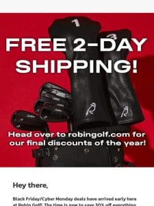 FREE 2 DAY SHIPPING!