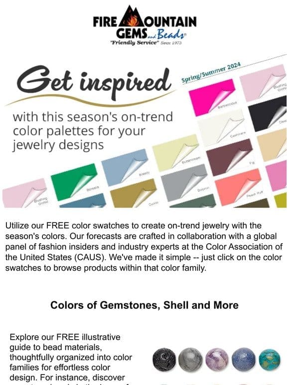 FREE Color Swatches for Creating with the Latest Seasonal Hues