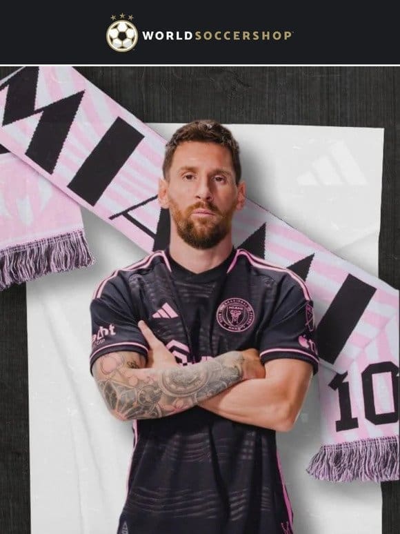 FREE Inter Miami Messi Scarf with Purchase of an Inter Miami Jersey!
