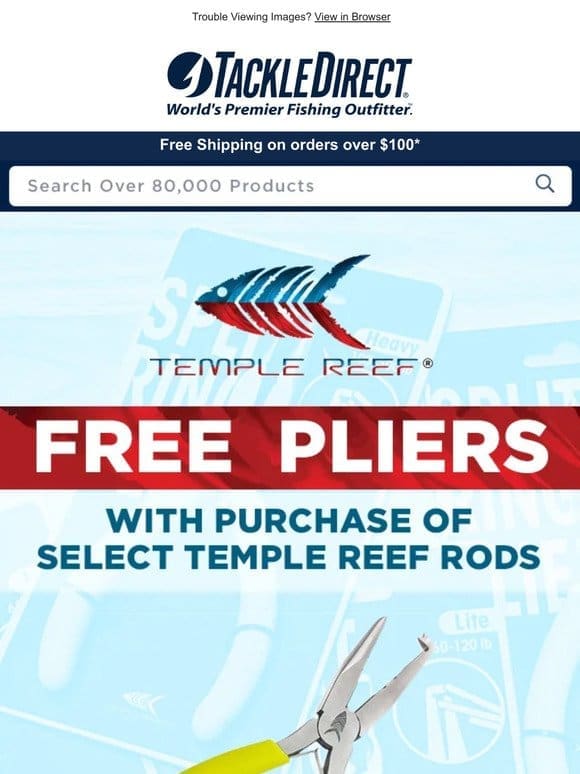 FREE Reef Pliers with select purchase