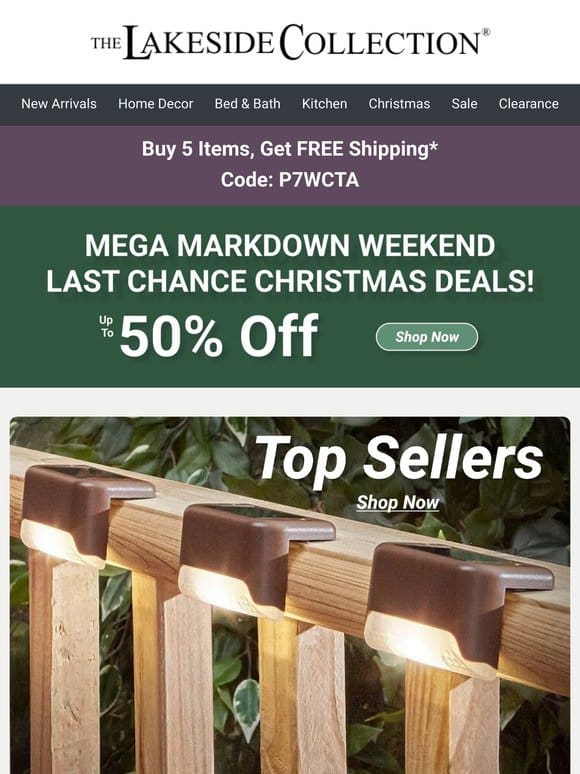 FREE Shipping + 50% off! Shop MEGA Sale!