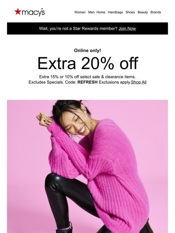 FYI: there’s an extra 20% off happening right now!