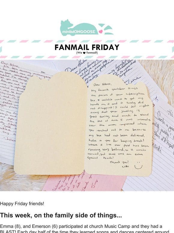 [Fanmail Friday] My Mom Hacks (from a mama of 4)!  ️