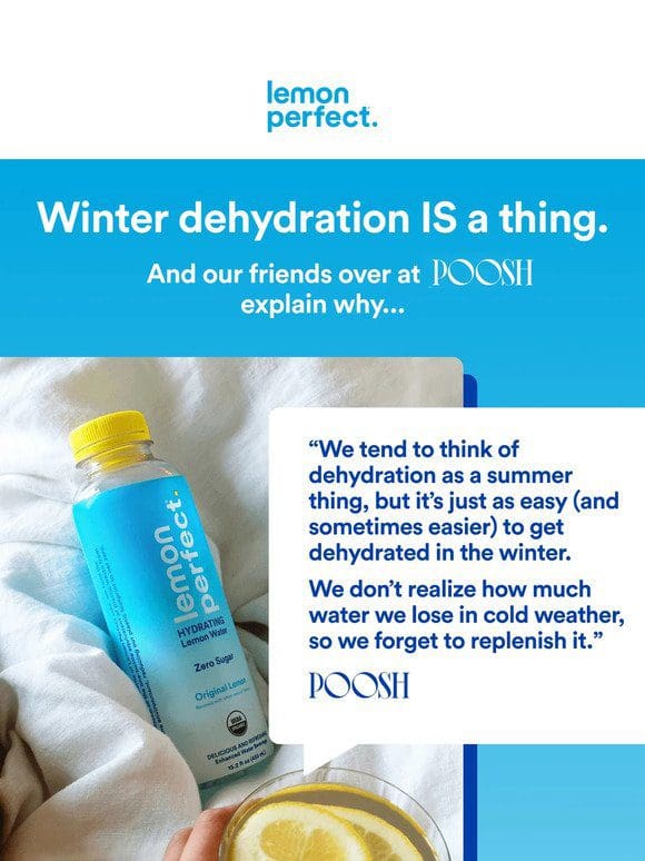 Fight dehydration this winter ❄️