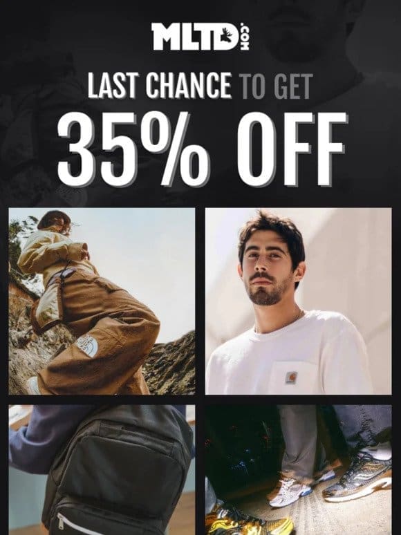 Final Day: 35% OFF Select Brands
