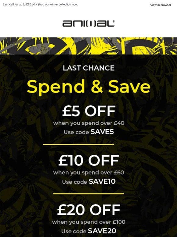 Final Hours To Save Up To £20 – Don’t Miss Out!