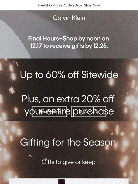 Final Hours to Get Your Gifts on Time