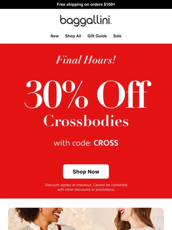 Final Hours ﻿⏳ 30% off Crossbodies