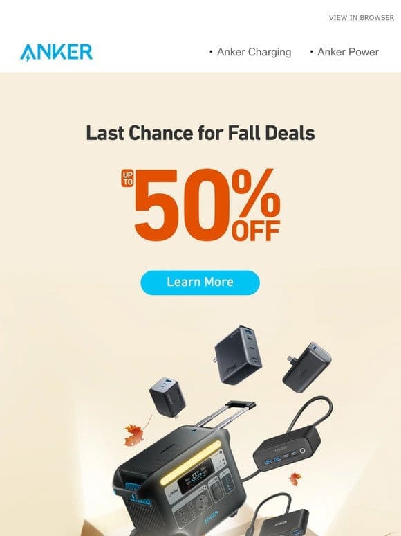 Final Hours—Anker Fall Prime Day Deals Up to 50% Off!