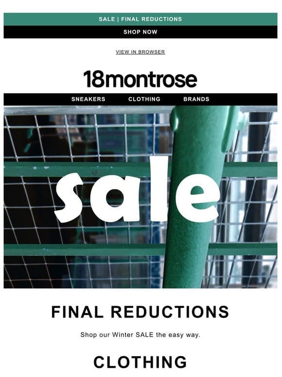 Final Reductions | We’ve Got Your Size.