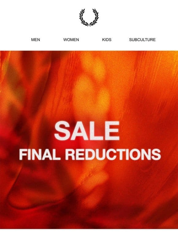 Final Reductions in the Sale