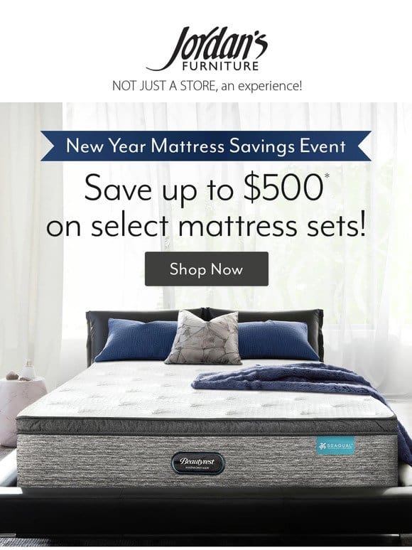 Final days to save up to $500* OFF mattresses sets!