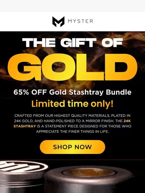 Flash Sale   65% OFF 24k Stashtray Gold Bundle