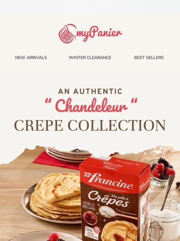 Flip a crepe ✨ Authentic ingredients & pairings >