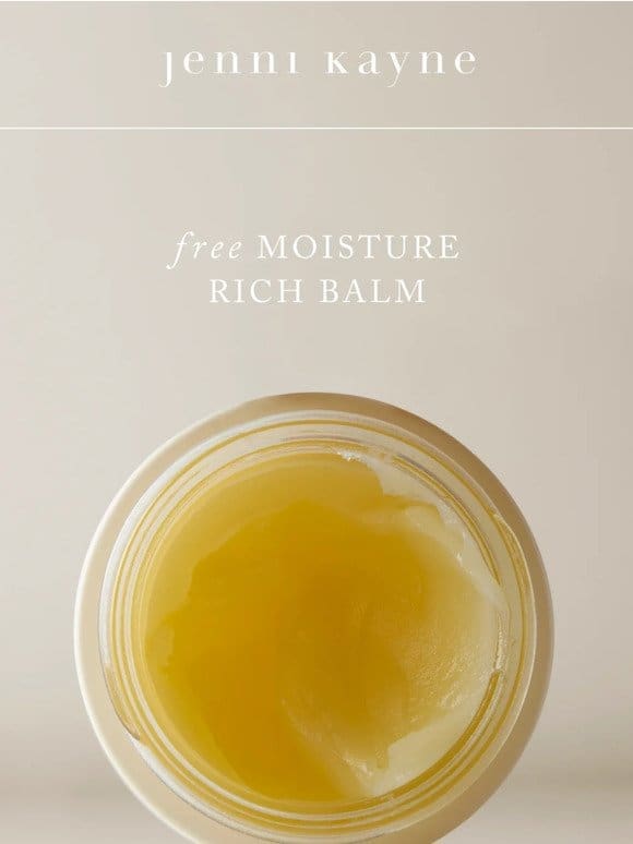 For You: Free Moisture Rich Balm