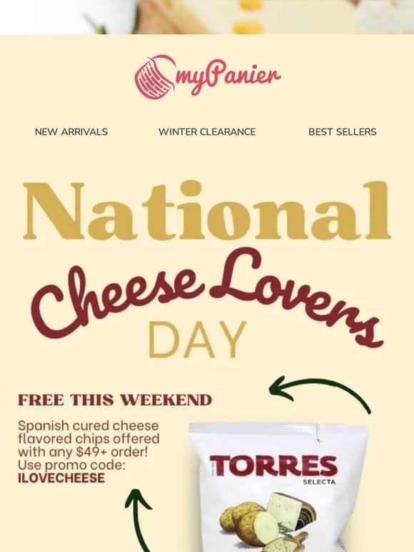 For the cheese lovers… Free with your order ♡
