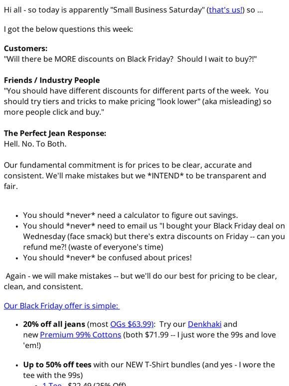 Founders Note: Pricing Promise – Simple， Consistent， Reasonable Prices!