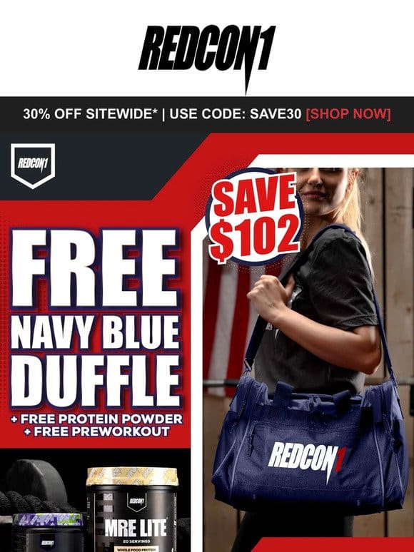 Free $102 Swag & Supplement Bundle + 30% OFF Sitewide*