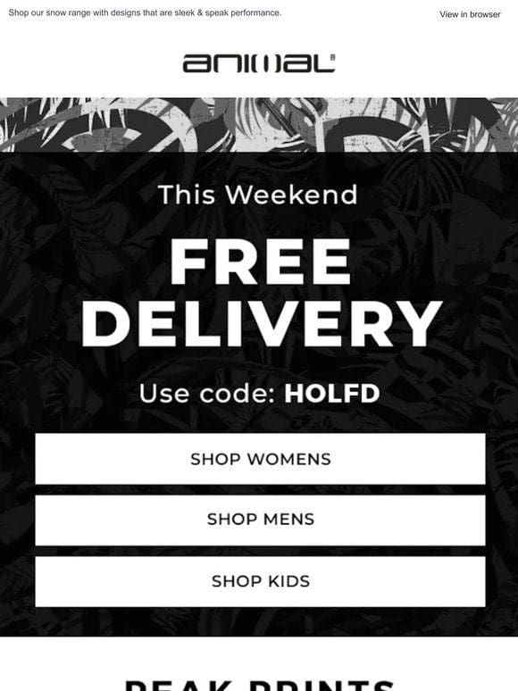 Free Delivery This Weekend! Use Code: HOLFD
