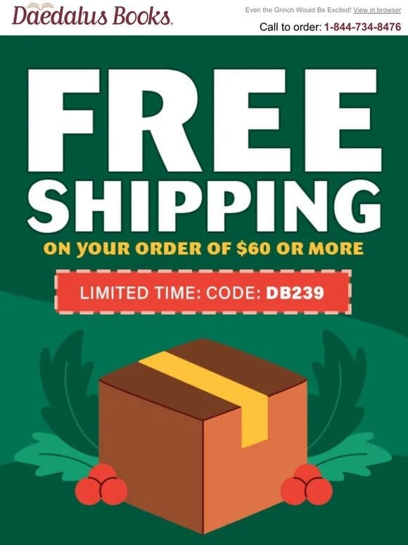 Free Shipping! Don’t Miss Out!