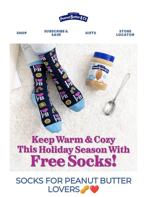 Free Socks With Peanut Butter??