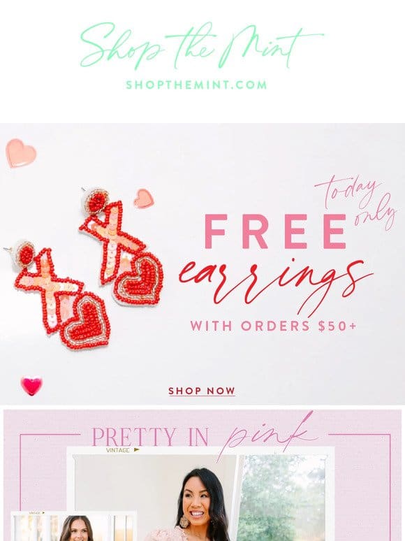 Free XO Earrings With Orders $50+