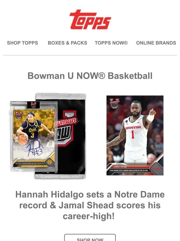 Fresh Bowman U NOW® Basketball drop!