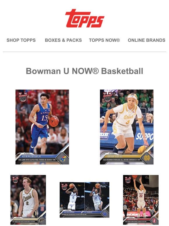 Fresh Drop | Bowman U NOW® Basketball!