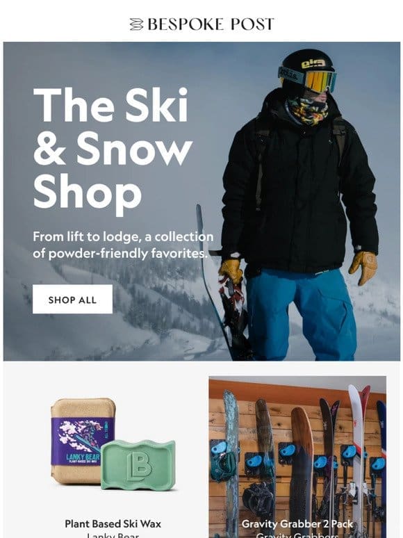 Fresh Snow = Fresh Gear: The Ski Shop Is Open