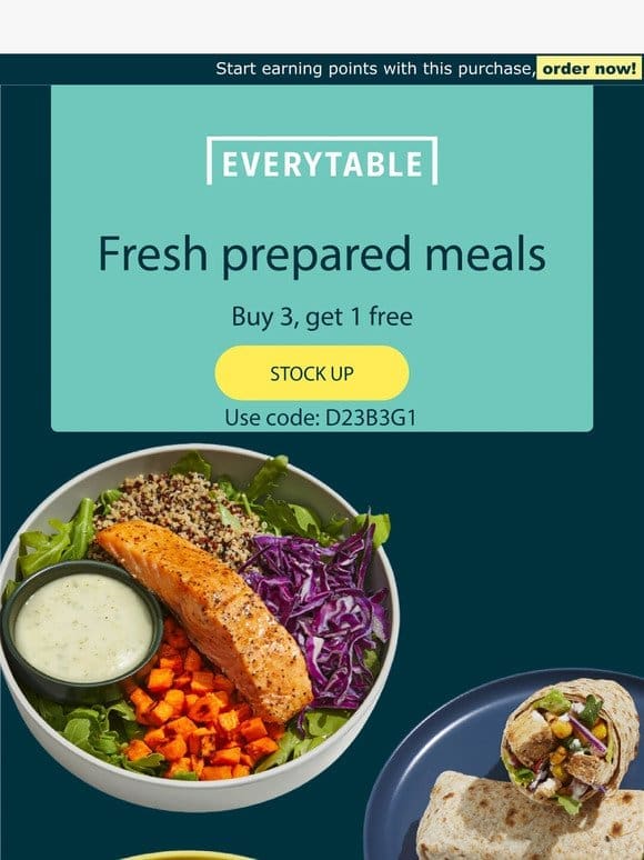 Fresh prepared meals for your week.