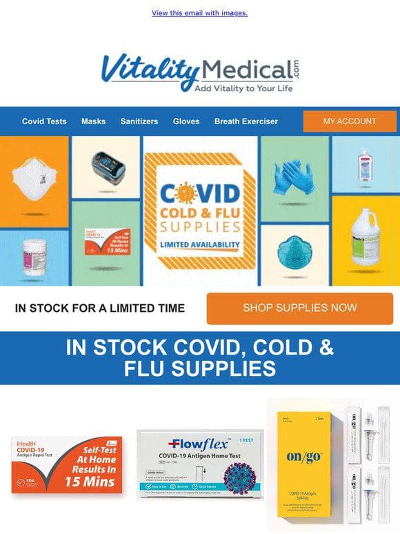 Friend， Covid， Cold & Flu Supplies – Available Now!