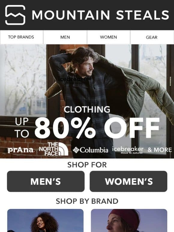Get 80% off in our Clothing Clearance Blowout ���