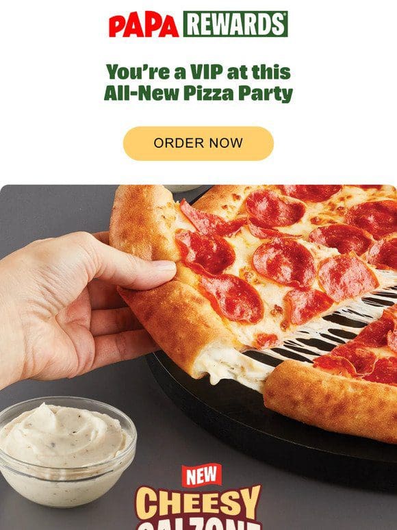 Get Early Access to the Cheesy Calzone Epic Stuffed Crust Pizza
