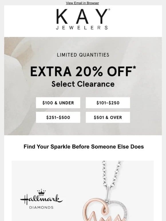 Get It Before It’s GONE! Extra 20% Off Clearance
