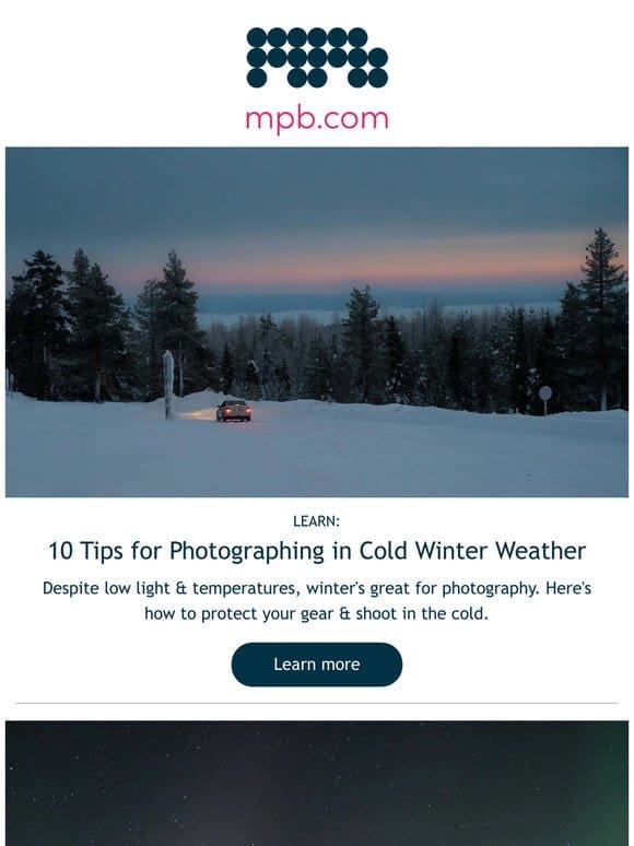 Get Ready to Photograph Cold Weather，