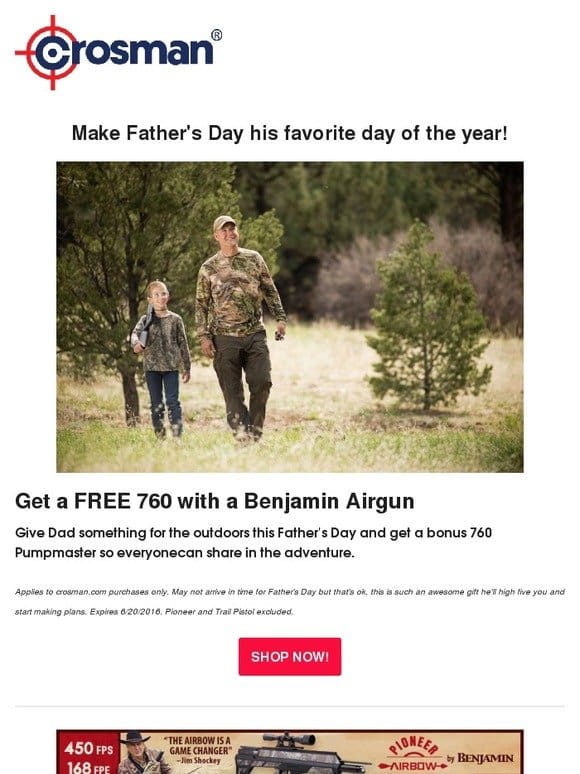 Get a FREE 760 for Father’s Day