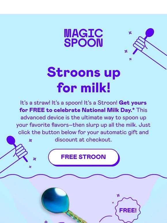 Get a FREE Stroon for National Milk Day!