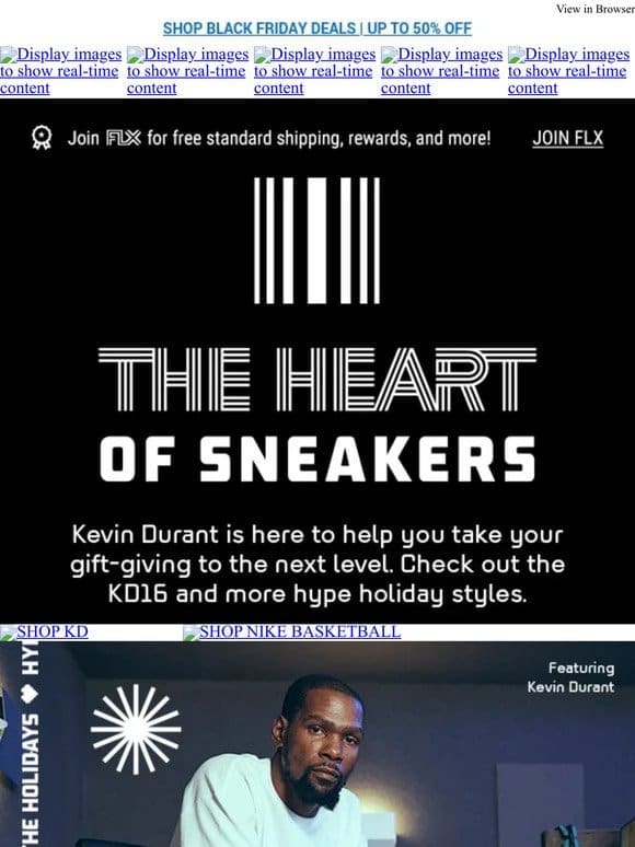 Get in the gifting mood with Kevin Durant.