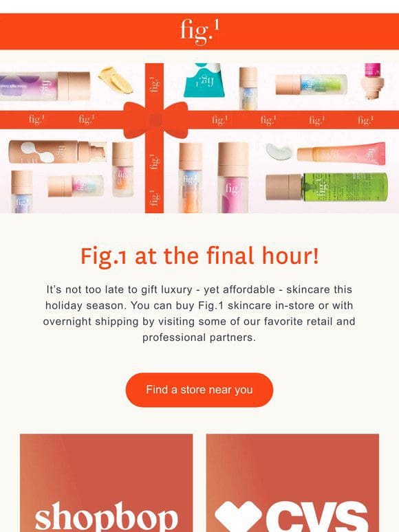 Get it by 12/25: Where to shop Fig.1 in-store and online