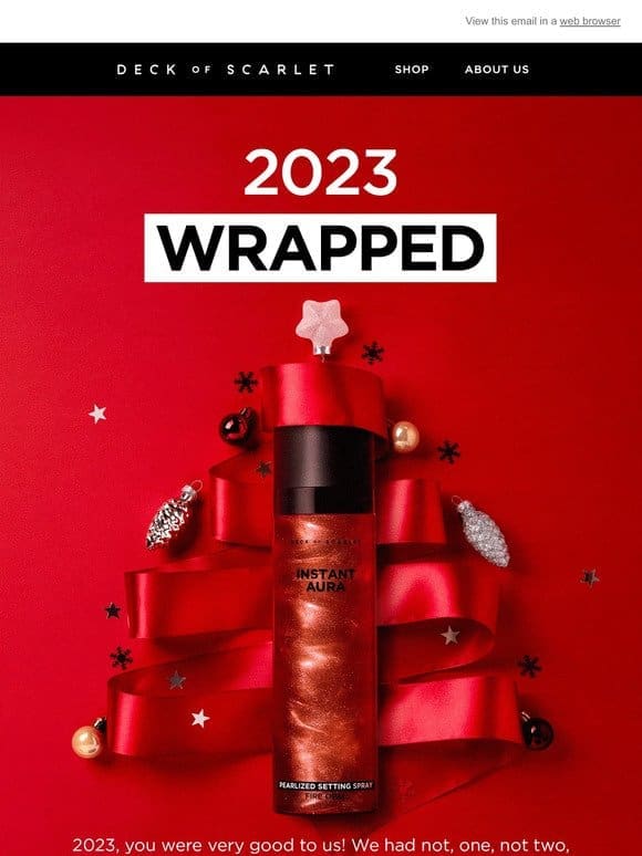 Get ready for your 2023， Wrapped