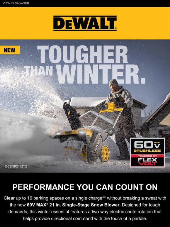 Get the 60V MAX* Snow Blower Kit