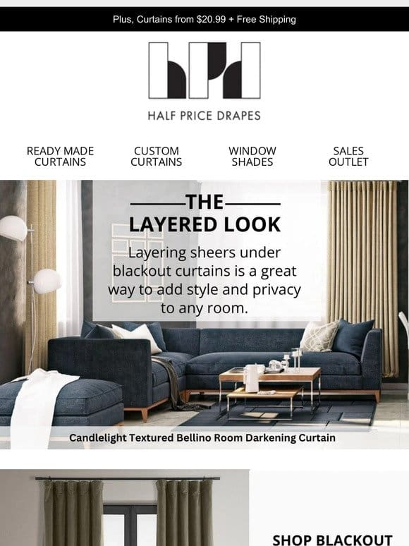 Get the Look: Layered Curtains