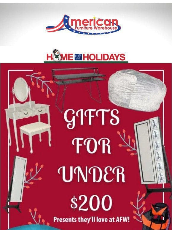Gifts for under $200