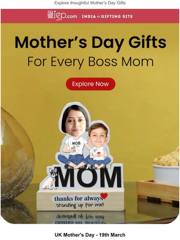 Gifts that say ”Thank You” to Mom!