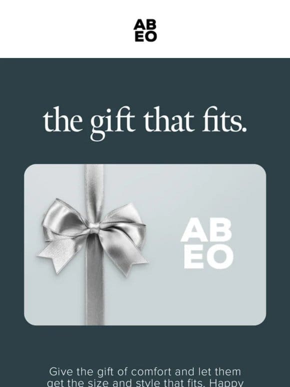 Give the Gift that Fits – Gift Cards!