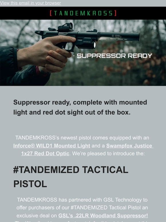 Go Tactical with TANDEMKROSS